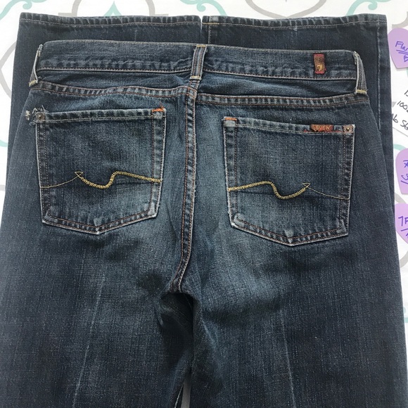 💙👖7FAM! VINTAGE FLARE👖💙29 7/8 31.5” REPAIR - Picture 9 of 16